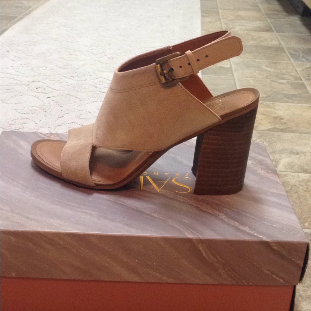 Franco Sarto Suede Heels